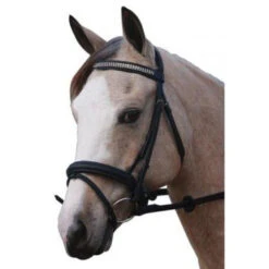 Bridle Hanoverian Three Layers Of Diamonds Black