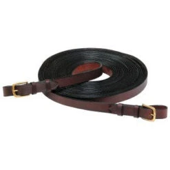 Driving Reins Leather Brown Pair 20ft