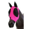 Fly Mask Lycra Pull On Kool Master Pink & Black -Sabandar Store Fly Mask Lycra Pull On Kool Master Pink Black