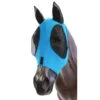 Fly Mask Lycra Pull On Kool Master Turquoise & Black -Sabandar Store Fly Mask Lycra Pull On Kool Master Turquoise Black