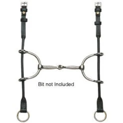 Gag Cheek Straps Leather Brown