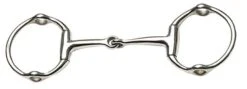 Gag Snaffle Eggbutt Jointed Mouth Stainless Steel