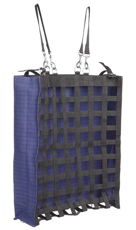 Hay Bag Slow Feeder 67cm X 60cm 14cm Gusset Canvas Blue 3 Hay Bag Slow Feeder 67cm X 60cm 14cm Gusset Canvas Blue