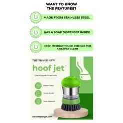 Pre-Order: Hoof Care - The Hoof Jet: Sturdy Cleaning Brush With Soap -Sabandar Store HoofJetbrush