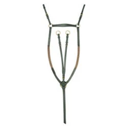 Breastplate Martingale Eventing Elastic Leather Jeremy & Lord Black