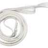 Reins Rubber Grip Pvc Loop End Epsom White & White -Sabandar Store Pvc Epsom Race Reins Loop End White White