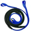 Reins Rubber Grip Pvc Loop End 16mm Horsesense Black & Blue Grip -Sabandar Store Pvc Reins Rubber Grip Horsesense 16mm Loop End Black Blue Grip