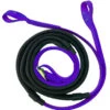 Reins Rubber Grip Pvc Loop End 16mm Horsesense Purple & Black Grip -Sabandar Store Pvc Reins Rubber Grip Horsesense 16mm Loop End Purple Black Grip