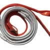 Reins Rubber Grip Pvc Loop End 16mm Horsesense Red & White Grip -Sabandar Store Pvc Reins Rubber Grip Horsesense 16mm Loop End Red White Grip