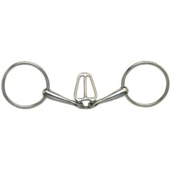 Ring Snaffle Tongue Control Stainless Steel