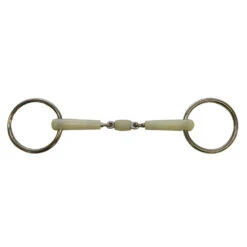 Training Snaffle Loose Ring Double Jointed Happy Mouth 5.5"