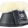 Black Pro Sheepskin Collar Bell Boot -Sabandar Store Woof Overreach Pro Boots Sheepskin Collar Black