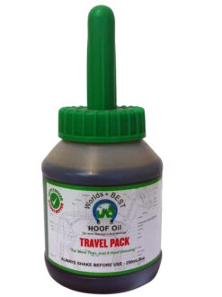 Worlds Best Hoof Care Travel Oil 250ml