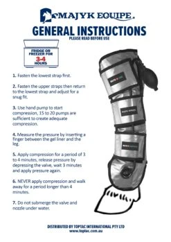 Majyk Equipe Cool Compression Gel Ice Boots Silver -Sabandar Store compressionbootsinstructionspg2