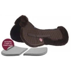 LeMieux Pro-Sorb Lambskin 2 Pocket Half Pad -Sabandar Store lemieux pro sorb lambskin 2 pocket half pad southern sport horses 5