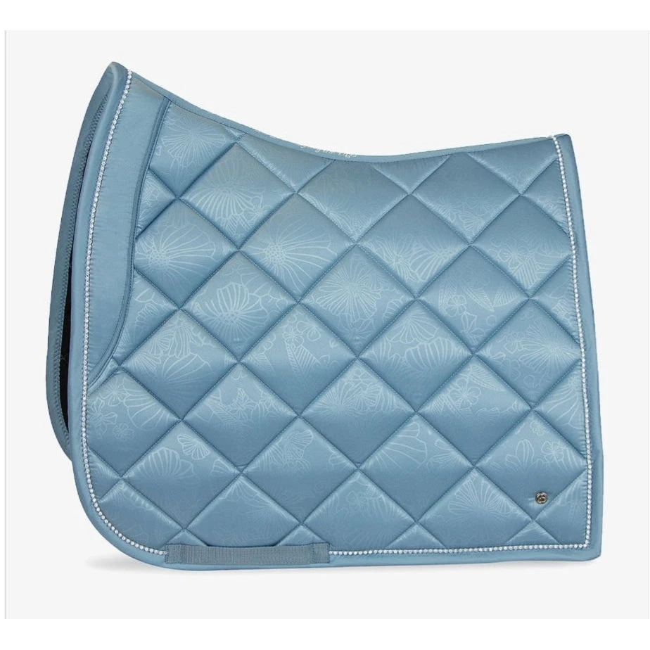 PSOS DRESSAGE SADDLE PAD - FLORET - AQUA 'Eye Of The Tiger' 3 PSOS DRESSAGE SADDLE PAD - FLORET - AQUA 'Eye Of The Tiger'