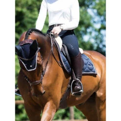 PSOS Jump Saddle Pad Deep Sapphire - "Go For It" -Sabandar Store psos jump saddle pad deep sapphire go for it vivarchie equestrian 3