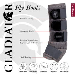 Shop LeMieux's Gladiator Mesh Fly Boots For Ultimate Protection -Sabandar Store shop lemieuxs gladiator mesh fly boots for ultimate protection southern sport horses 4