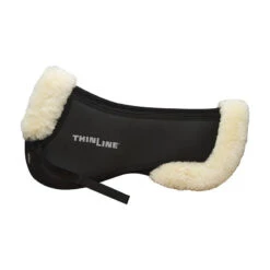 Sheepskin Trimmed Trifecta Cotton Half Pad -Sabandar Store thinline trifecta cotton half pad with sheepskin trim saddle cloths 2 e1de7c63 4f13 4224 aef8 953416ebad8b